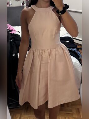 Blush Halter Mini Dress